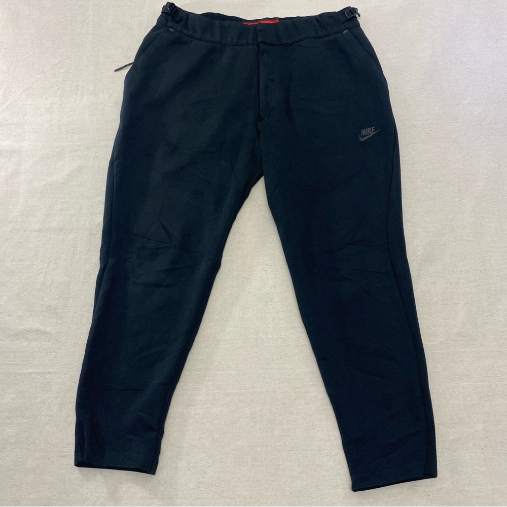 Nike Sportswear Tech Fleece Jogger Mens Large Sweatpants Cropped 832120 Black - Picture 1 of 12